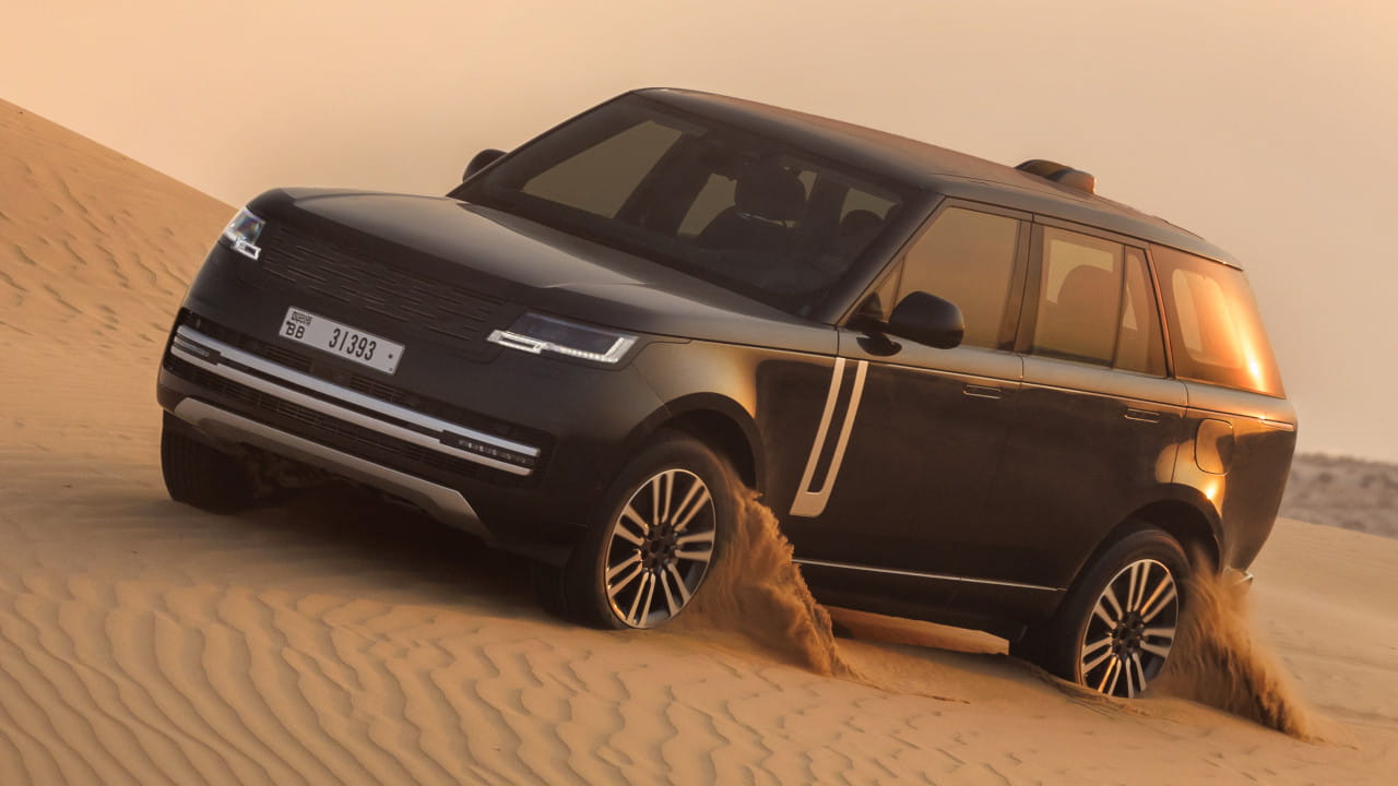 Range Rover Electric on Sand