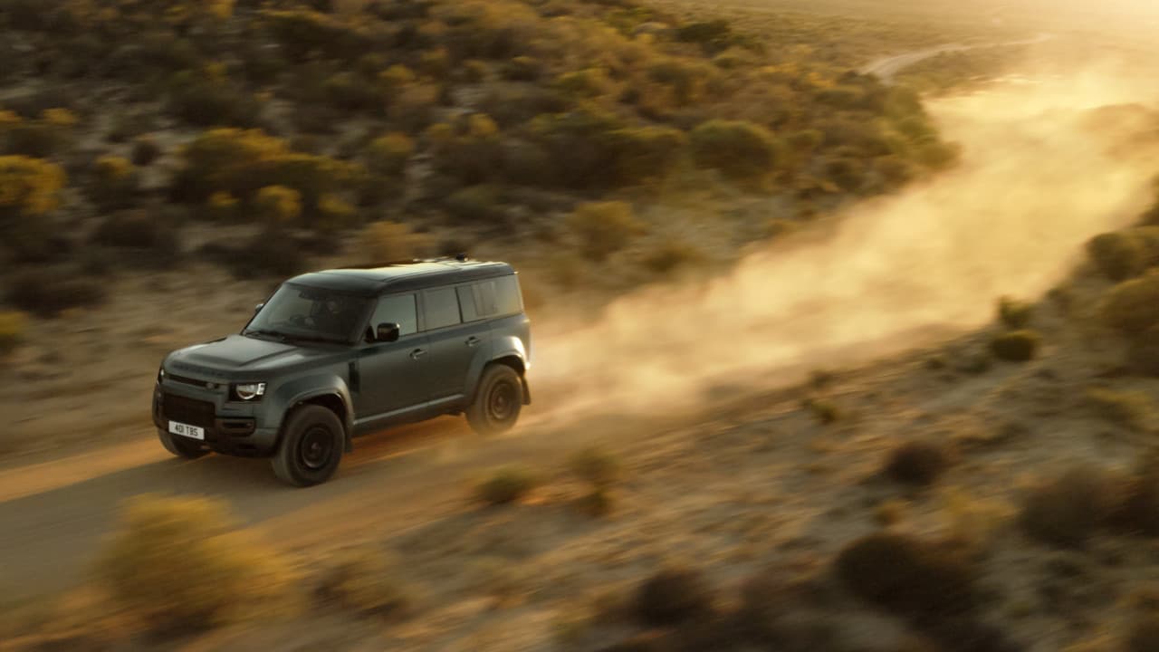 Land Rover OCTA Edition One Driving on Gravel