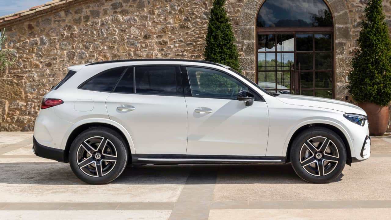 Mercedes-Benz GLC Side Profile in White