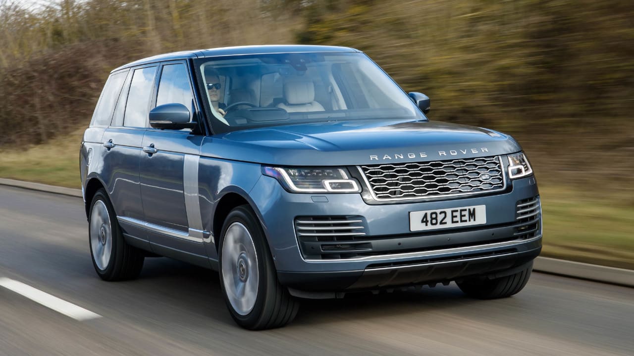 Silver Range Rover driving on the motorway