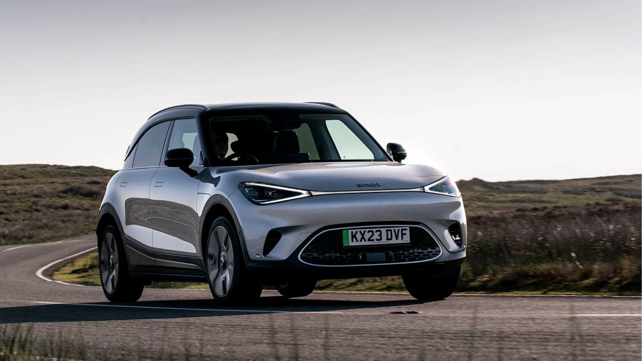 smart #1 driving in the countryside