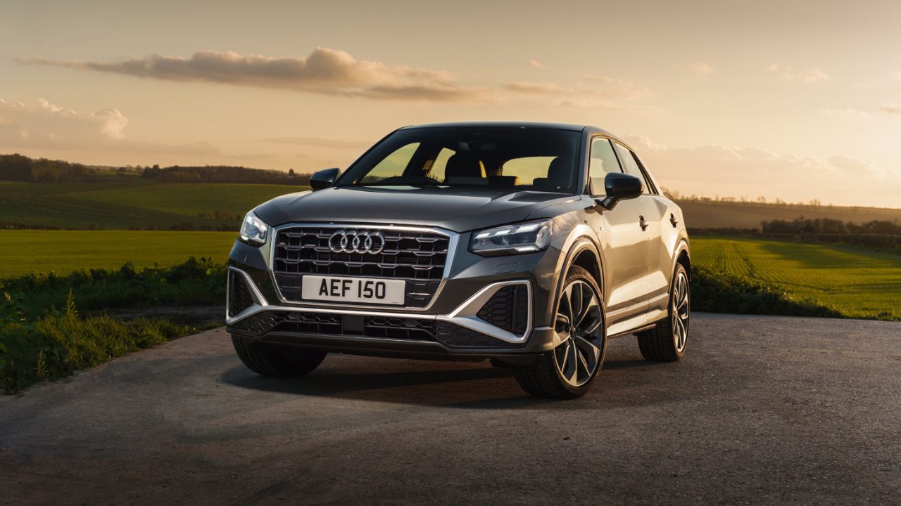 Audi Q2 parked on the side of the road