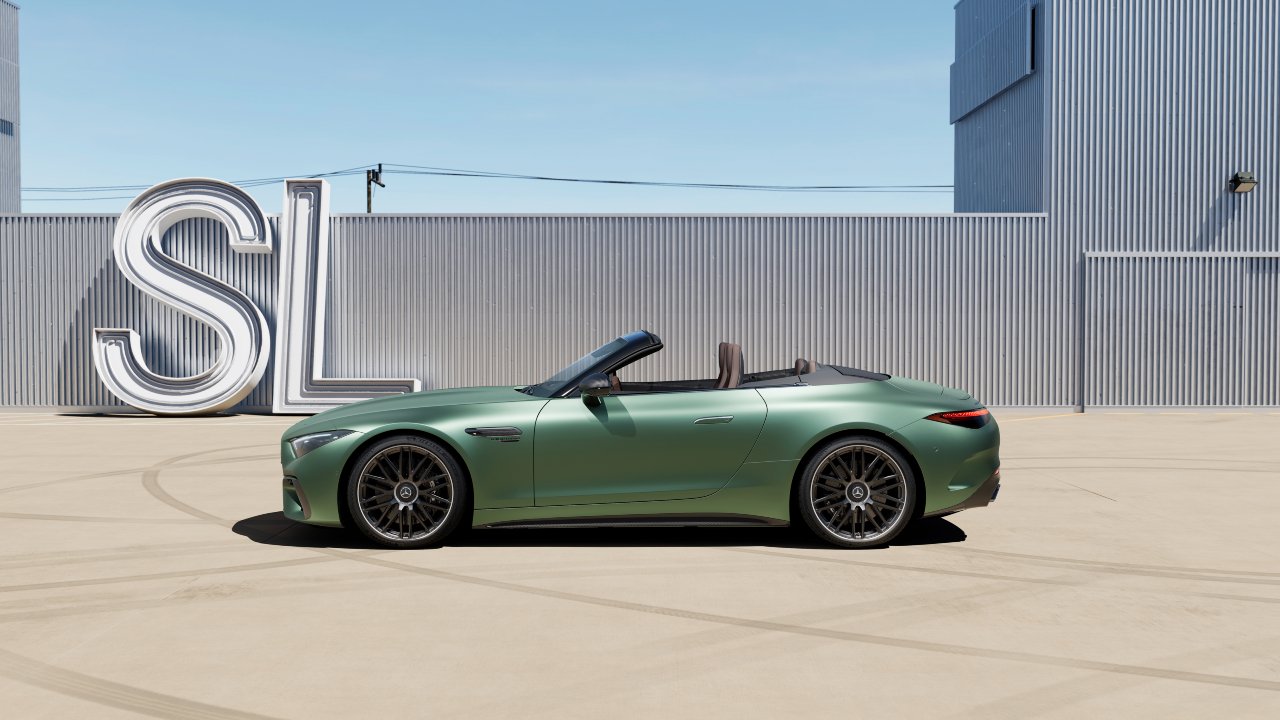 Green Mercedes-AMG SL Exterior Side