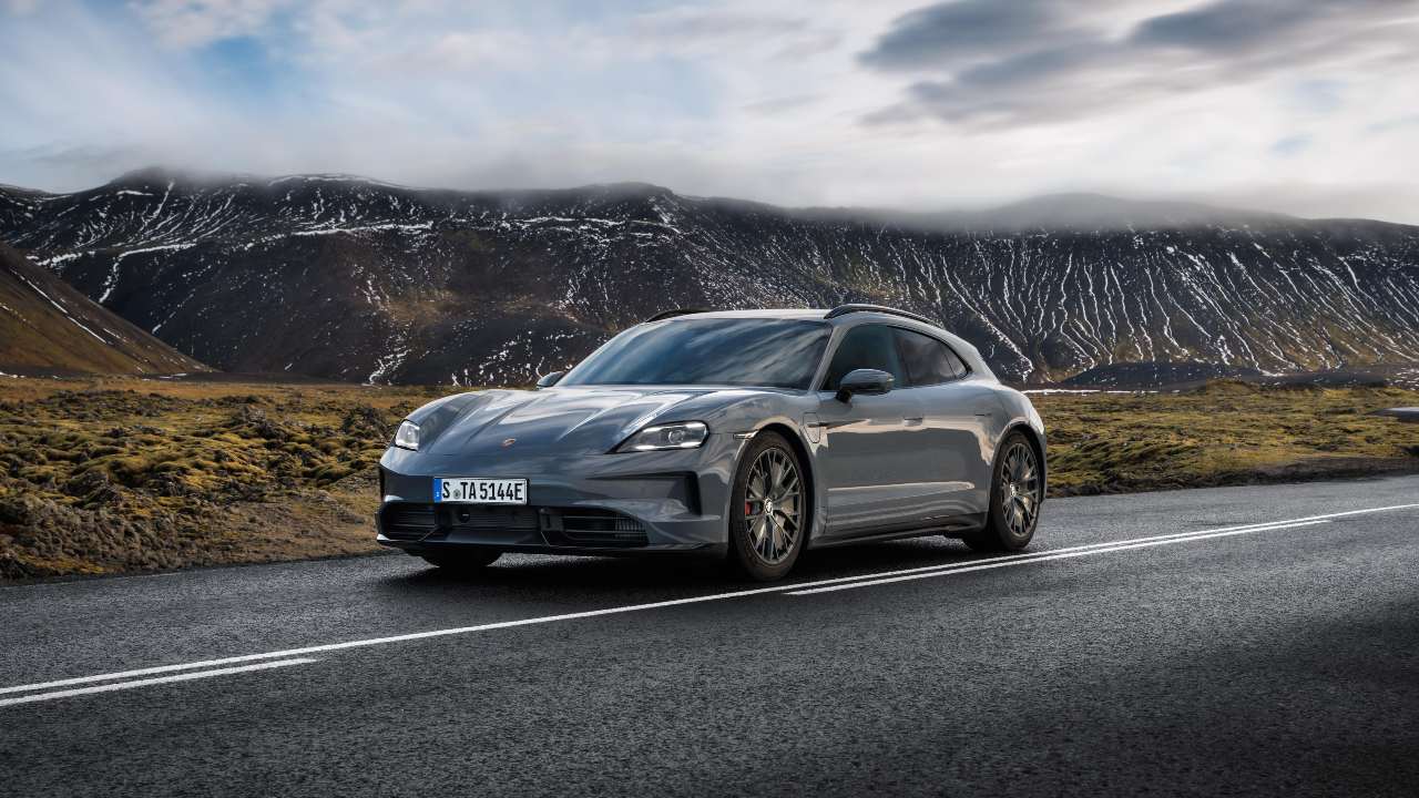 Grey Porsche Taycan Estate