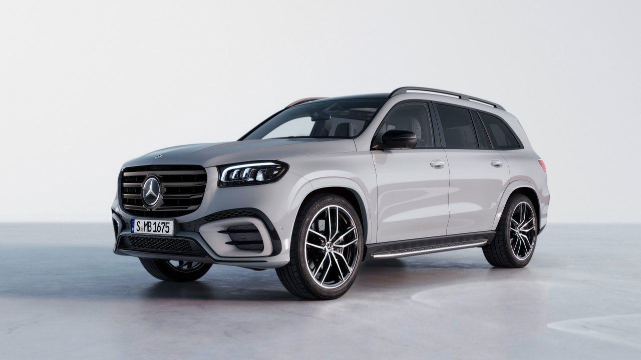 Grey Mercedes-Benz GLS Exterior Front Static