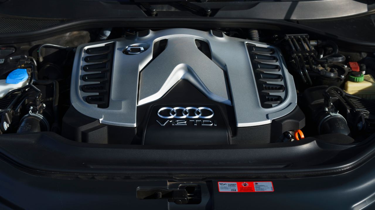 Close Up of an Audi V12 TDI Engine