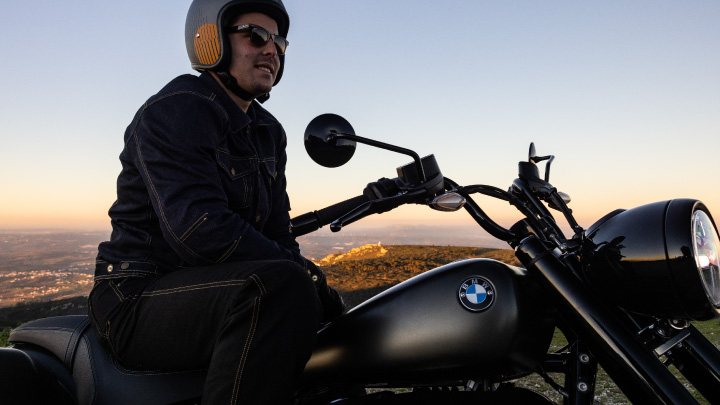 Motorcyclist Riding BMW Motorrad Approved Used Bike