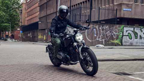 Motorcyclist Riding BMW R 12