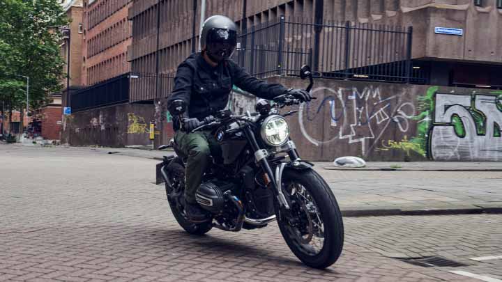 Motorcyclist Riding BMW R 12