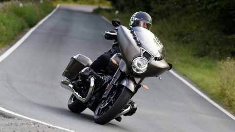 Motorcyclist Riding BMW R 18 B