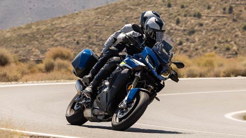 Motorcyclists Riding S 1000 XR On Road