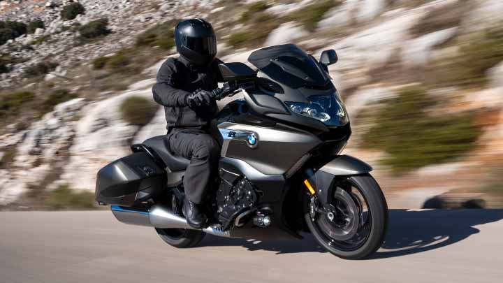 Motorcyclist Riding K 1600 B On Road