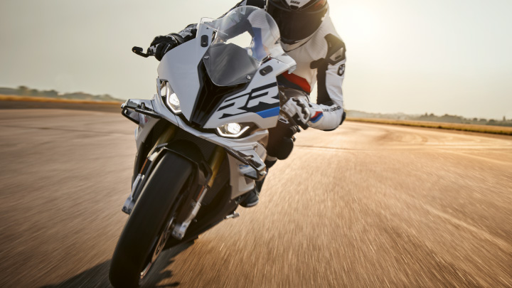 Motorcyclist Riding BMW Motorrad M Motorbike