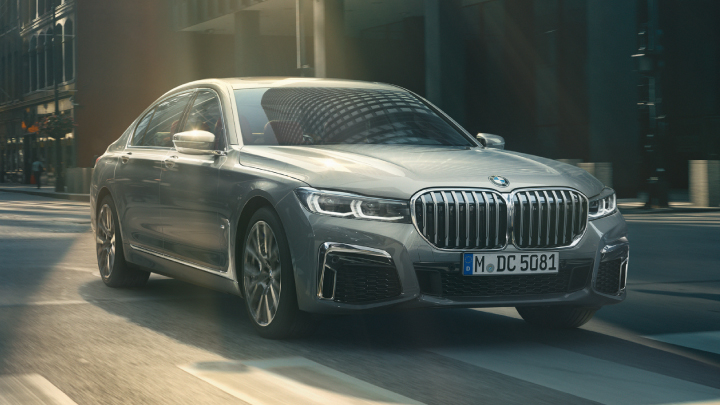BMW 7 Series on the road.
