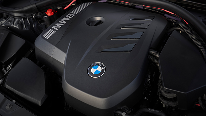 BMW 3 series engine bay