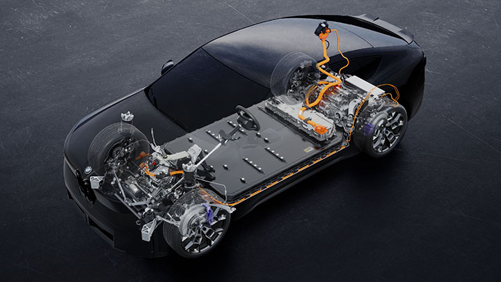 BMW iX4 battery diagram