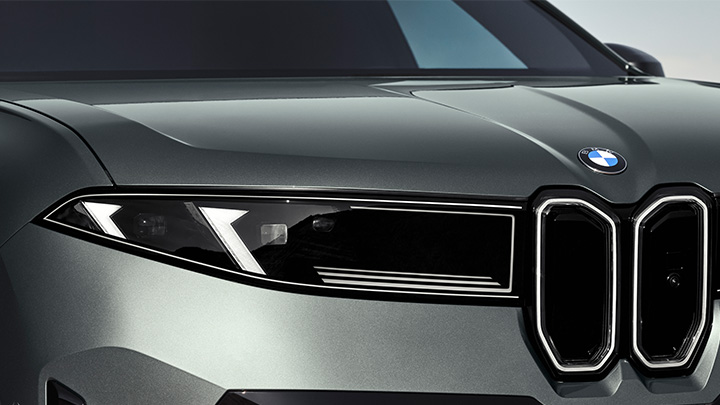 BMW iX4 front close up