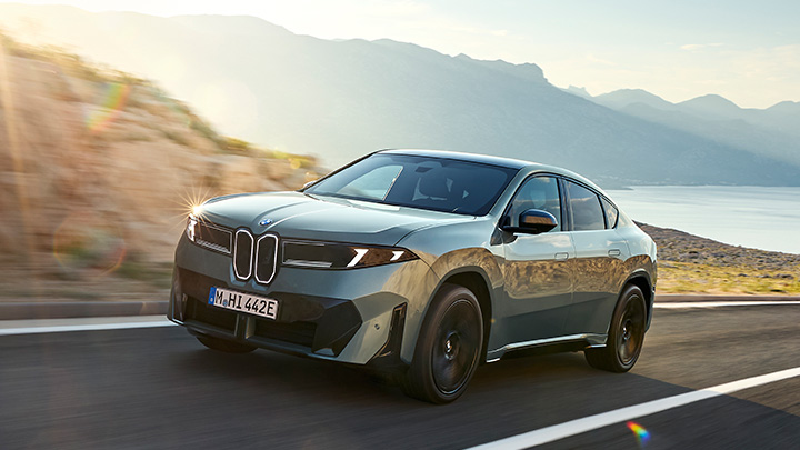 BMW iX4 front driving