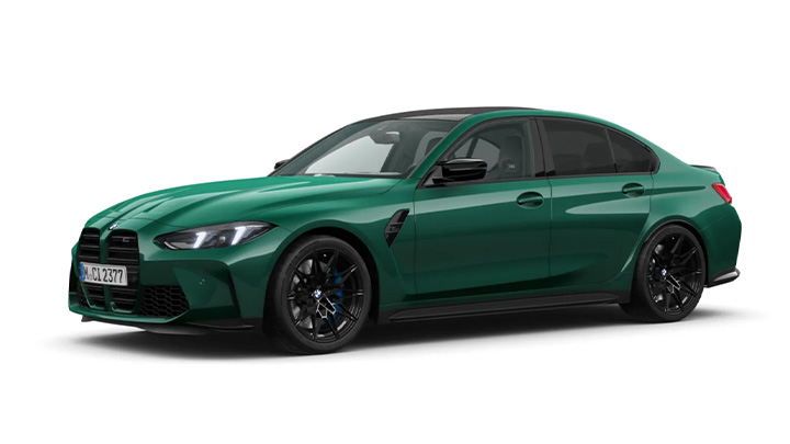 Green BMW M3 Competition