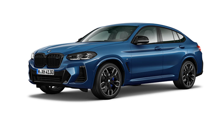 Blue BMW X4 M Model