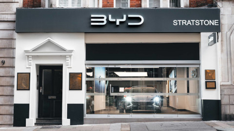 BYD Stratstone Logo On Building