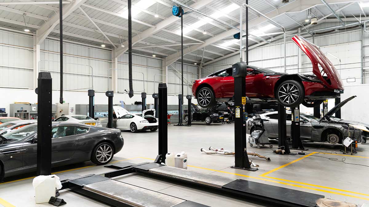 Aston Martin Manchester workshop