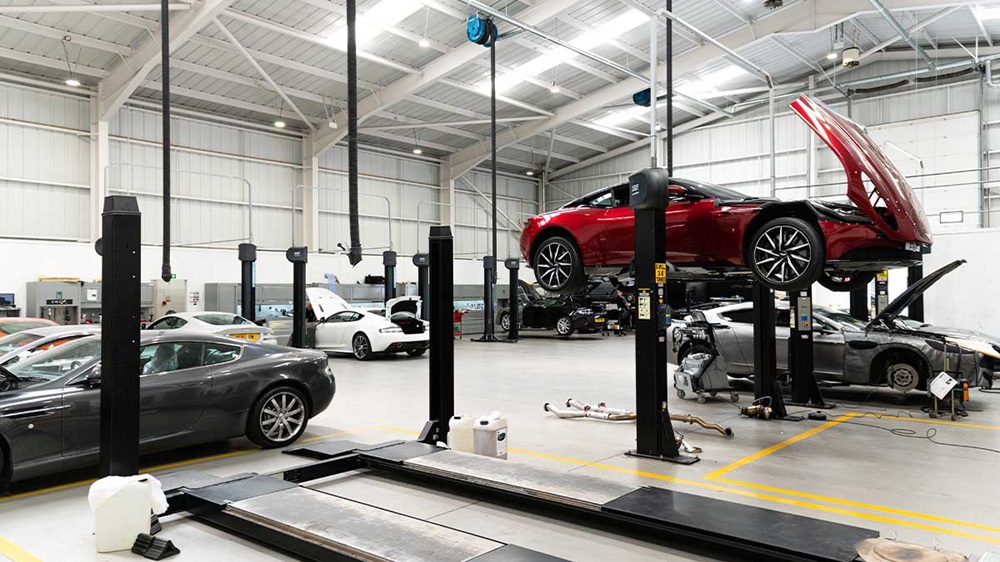 Aston Martin Manchester workshop