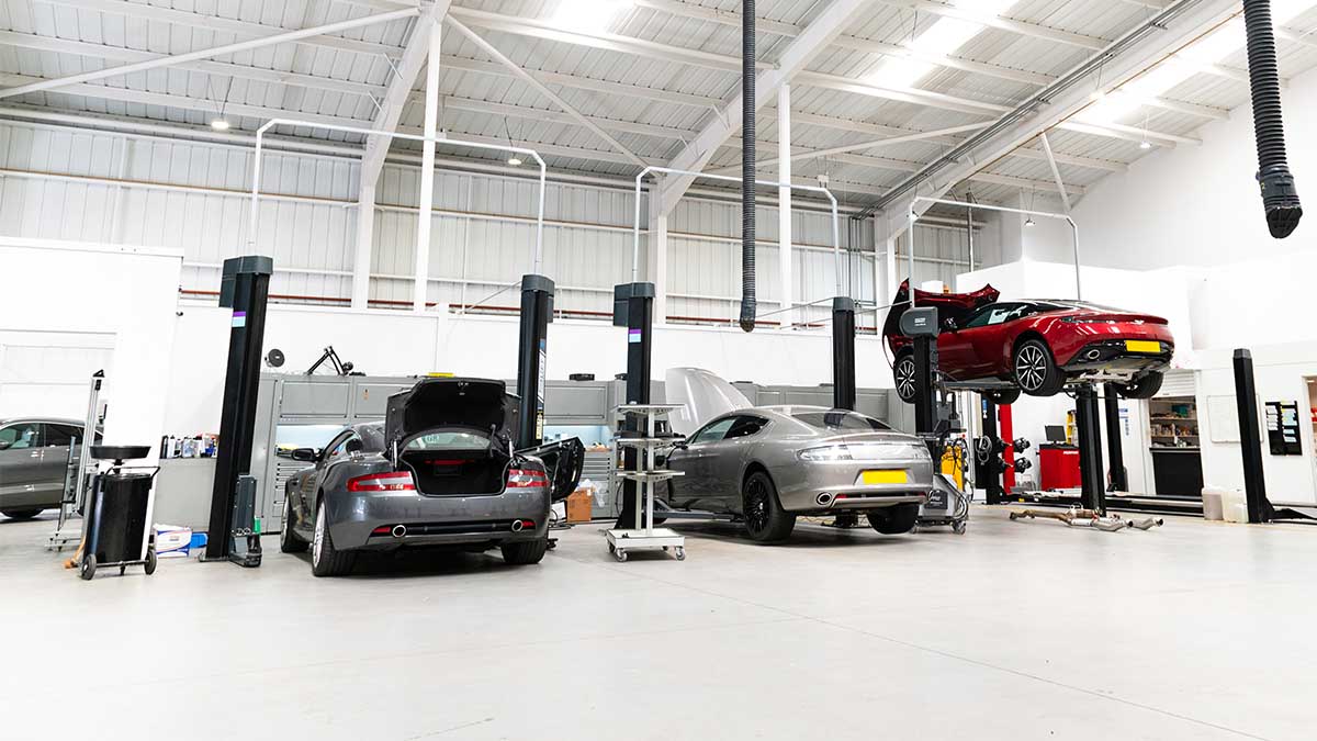 Aston Martin Manchester workshop