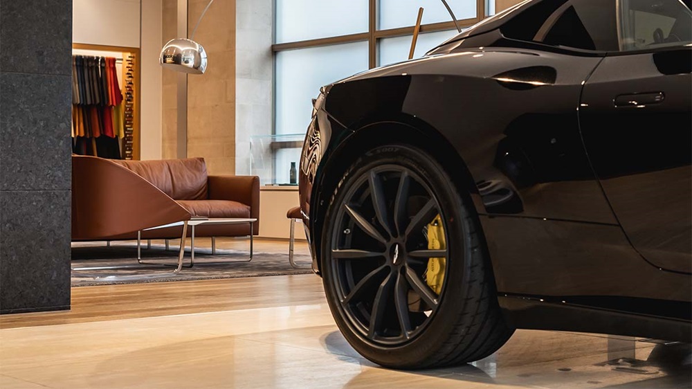 Aston Martin Mayfair DB11 and waiting area