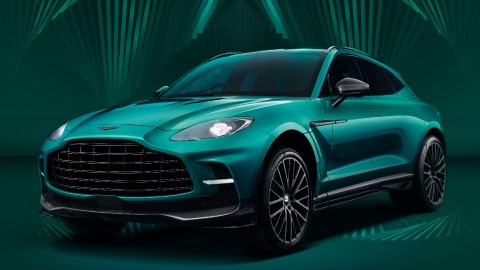 Green Aston Martin DBX707