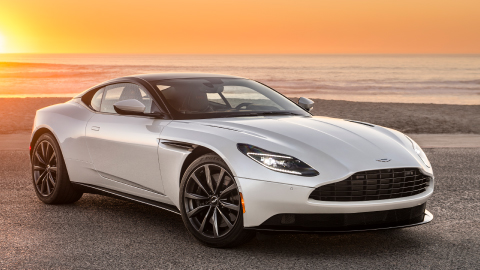 White Aston Martin DB11