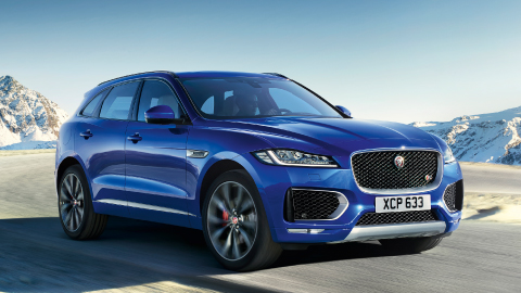 Blue Jaguar F-Pace