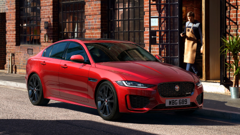Red Jaguar XE