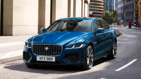 Blue Jaguar XF