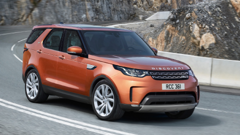 Orange Land Rover Discovery