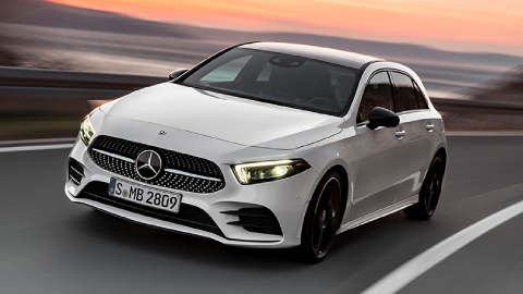 White Mercedes-Benz A-Class