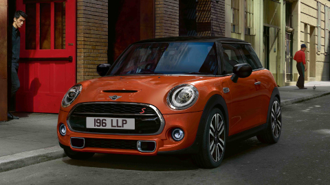 Orange MINI Cooper Convertible