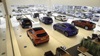 Jaguar cars inside of the Stockton showroom