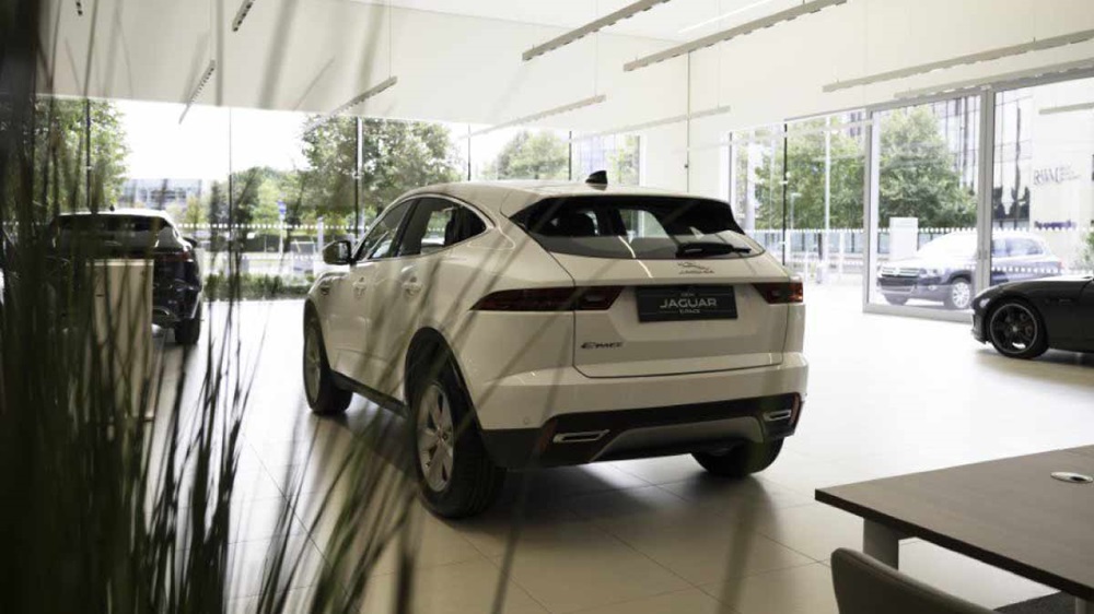 Jaguar in the Nottingham showroom