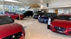 Cars inside the Jaguar Land Rover Stockton showroom