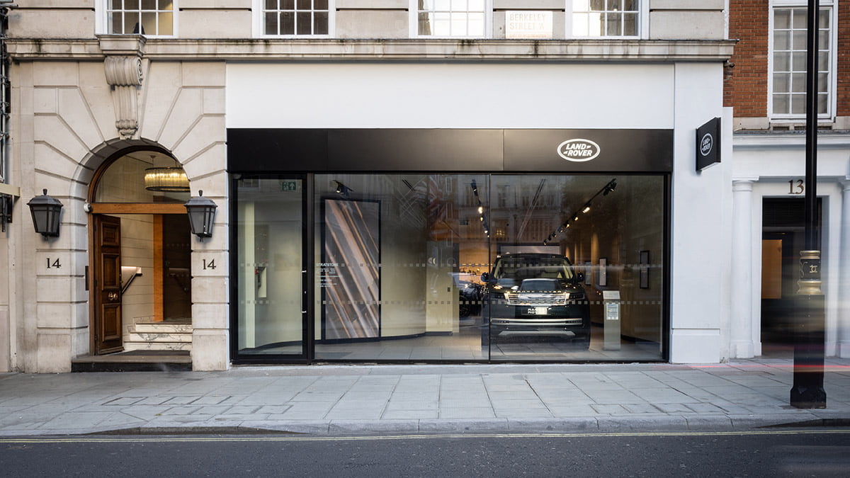Land Rover Mayfair dealership front exterior