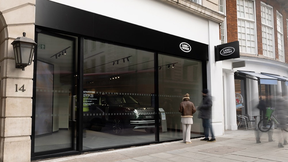 Land Rover Mayfair dealership exterior side view