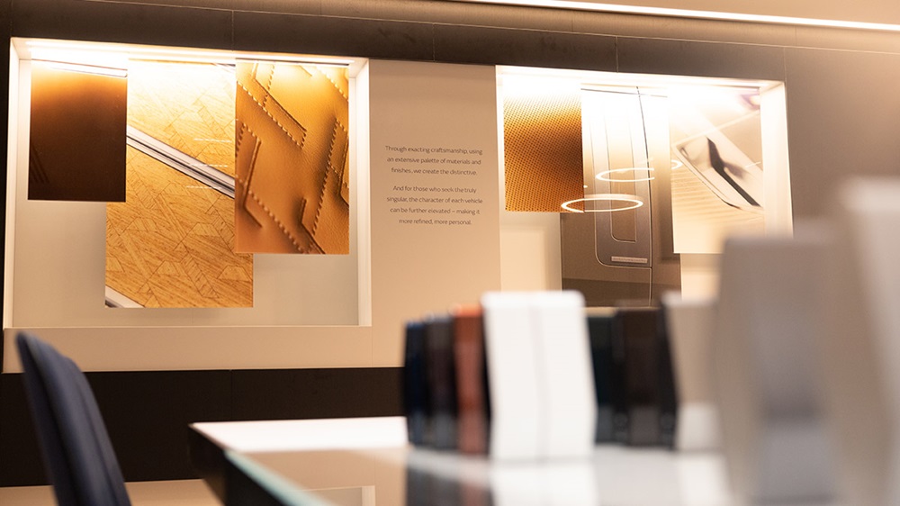 Land Rover Mayfair Colour Samples in Lounge