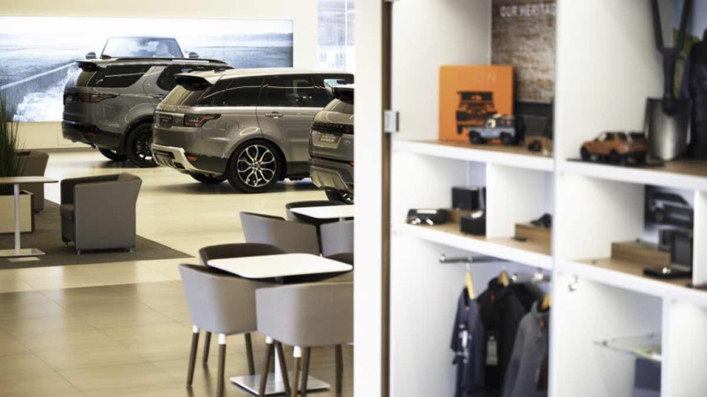 Inside the Land Rover Nottingham dealership