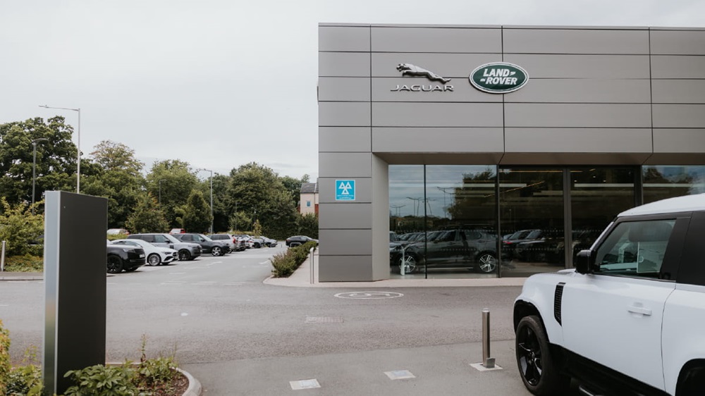 Land Rover Tonbridge Dealership Car Park and Exterior