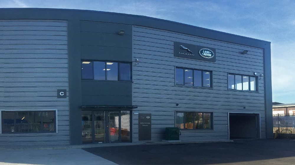 Outside Jaguar Land Rover Tottenham Service Centre.