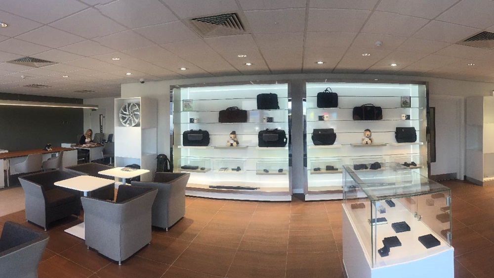 Jaguar Land Rover Tottenham  Service Centre's waiting area.