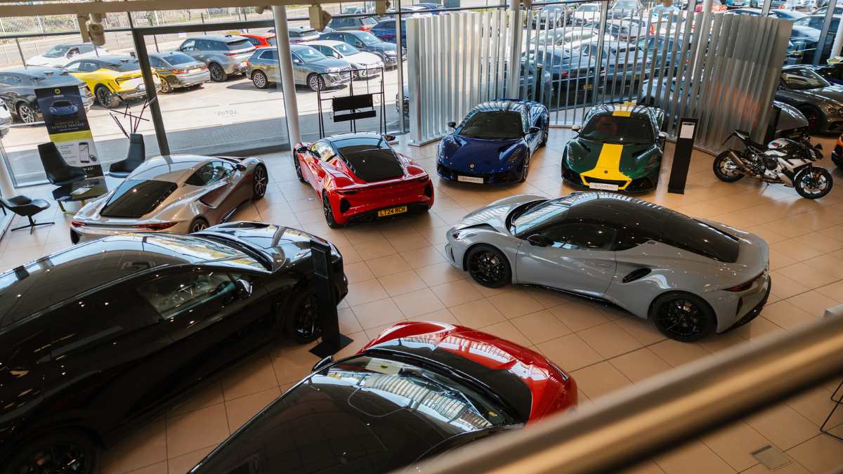 Lotus Berkshire Dealership Interior Aerial View