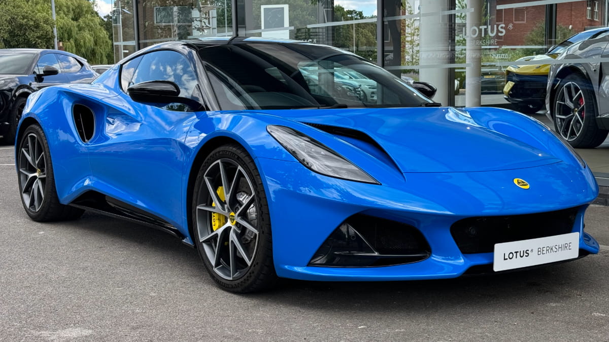 blue Lotus Emira vehicle