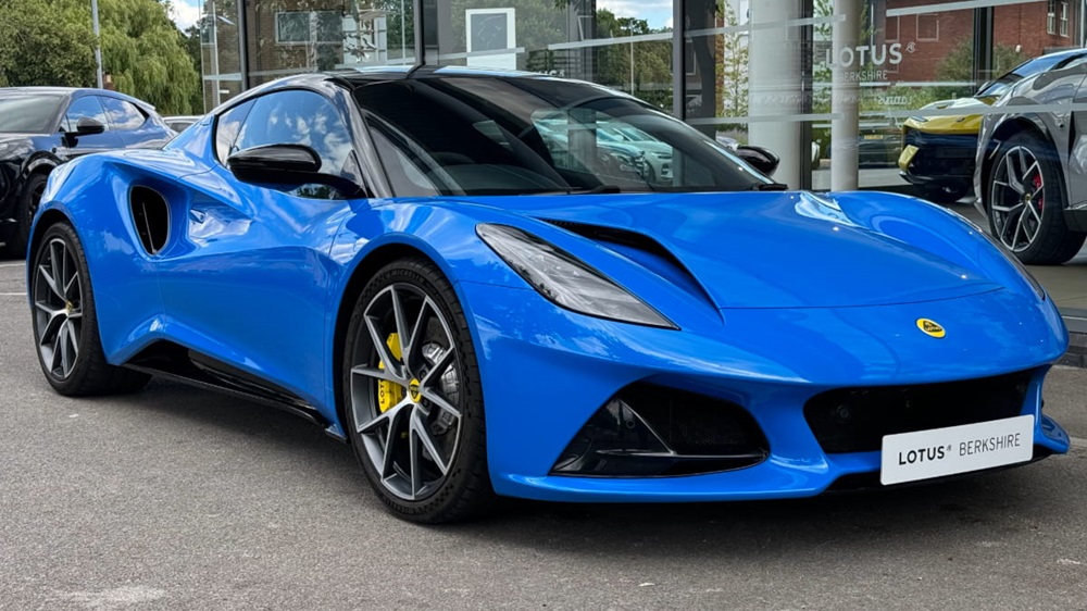 blue Lotus Emira vehicle